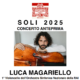 MERCOLEDÌ 14 MAGGIO ANTEPRIMA DELLA RASSEGNA MUSICALE ‘SOLI’