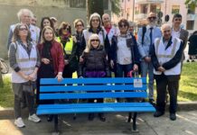 Inaugurazione della 47a panchina azzurra a Verona
