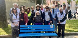 Inaugurazione della 47a panchina azzurra a Verona